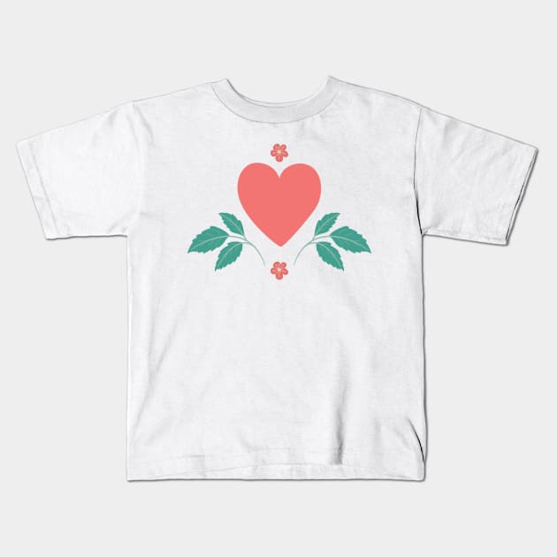 Heart Emblem Kids T-Shirt by SWON Design